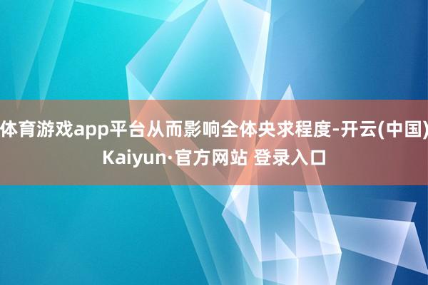 体育游戏app平台从而影响全体央求程度-开云(中国)Kaiyun·官方网站 登录入口