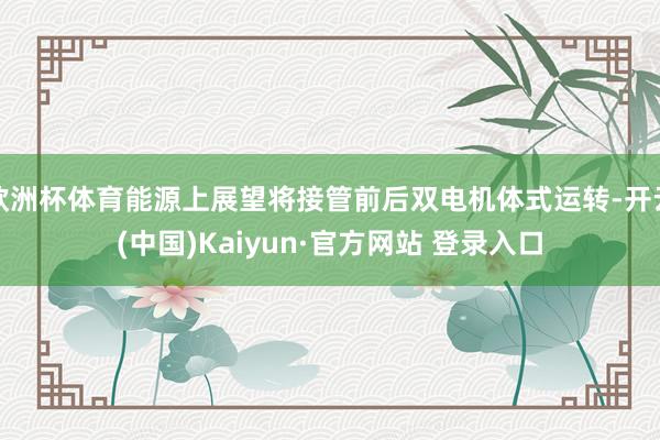 欧洲杯体育能源上展望将接管前后双电机体式运转-开云(中国)Kaiyun·官方网站 登录入口